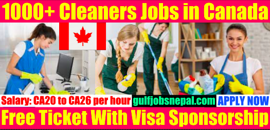 Cleaner Jobs Vacancies in Canada