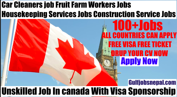 Canada Unskilled Jobs Vacancies